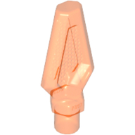 Lego zbraň hrot kopí, průhledná neonově oranžová (6166891)